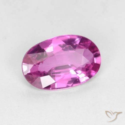 Zaffiro Viola medio naturale da 0.58 ct, Ovale, VVS-VS