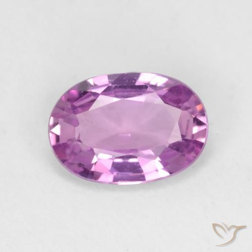 0.73ct Naturale Viola Rosato Intenso Zaffiro, Ovale, VVS-VS