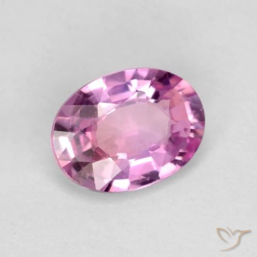Zaffiro Rosa violetto naturale da 0.58 ct, Ovale, VS