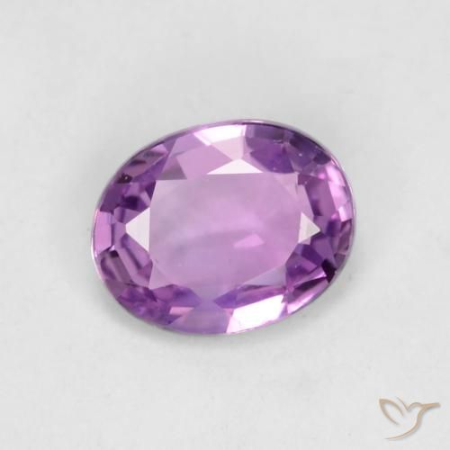 0.42ct Naturale Vivido Rosa Viola Zaffiro, Ovale, VVS-VS