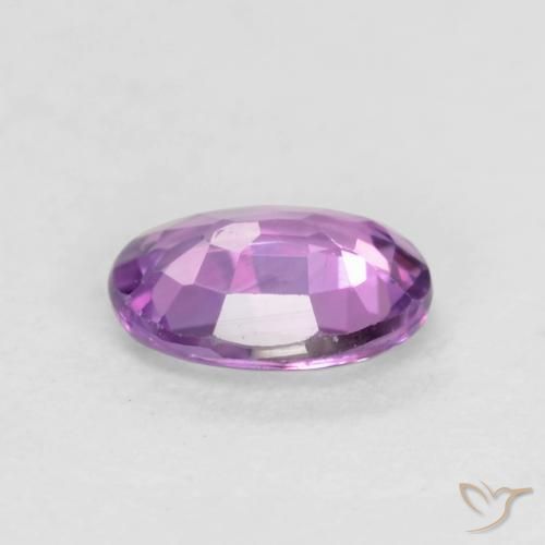 Zaffiro Vivido Rosa Viola naturale da 0.42 ct, Ovale, VVS-VS