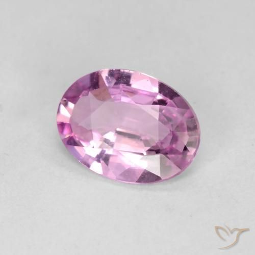 Zaffiro Rosa violetto naturale da 0.71 ct, Ovale, VVS-VS