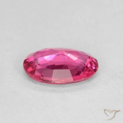 Zaffiro Rosa medio-scuro naturale da 0.42 ct, Ovale, VS