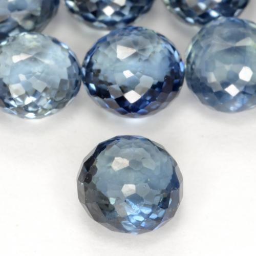 Zaffiro Azzurro naturale da 0.53 ct, Rotondo, VS