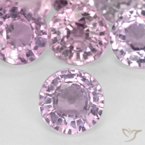 0.41ct Naturale Rosa Ciliegia Chiaro Zaffiro, Rotondo, VS