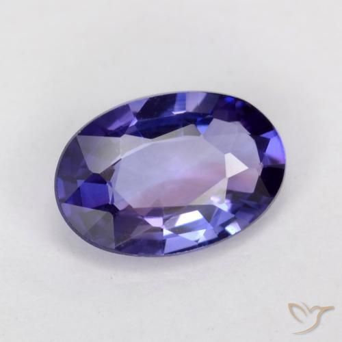 Zaffiro Viola-Rosa naturale da 0.50 ct, Ovale, VS