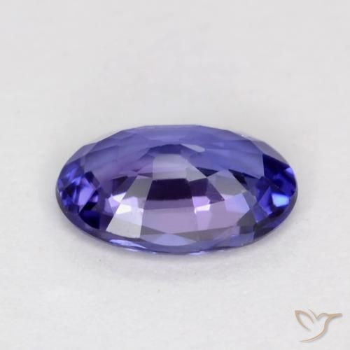 Zaffiro Viola-Rosa naturale da 0.50 ct, Ovale, VS