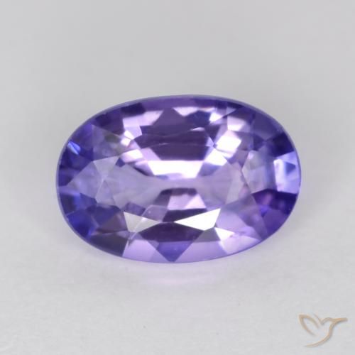 0.55ct Naturale Viola scuro Zaffiro, Ovale, VS
