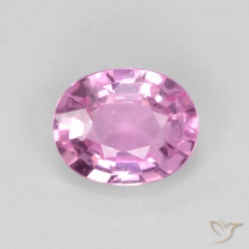 0.47ct Naturale Viola-Rosa Zaffiro, Ovale, VS