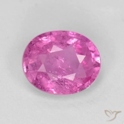 Zaffiro Viola intenso naturale da 0.73 ct, Ovale, SI