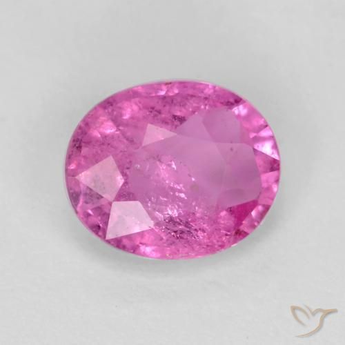 Zaffiro Viola intenso naturale da 0.73 ct, Ovale, SI
