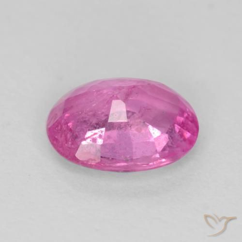 Zaffiro Viola intenso naturale da 0.73 ct, Ovale, SI