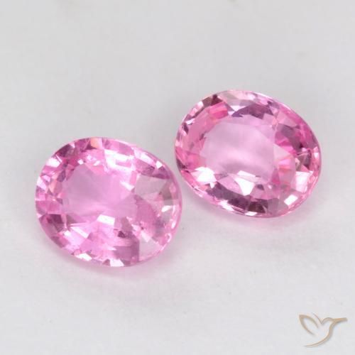 Gemme di Zaffiro Rosa medio naturale da 0.88 ct, Ovale, VS-SI