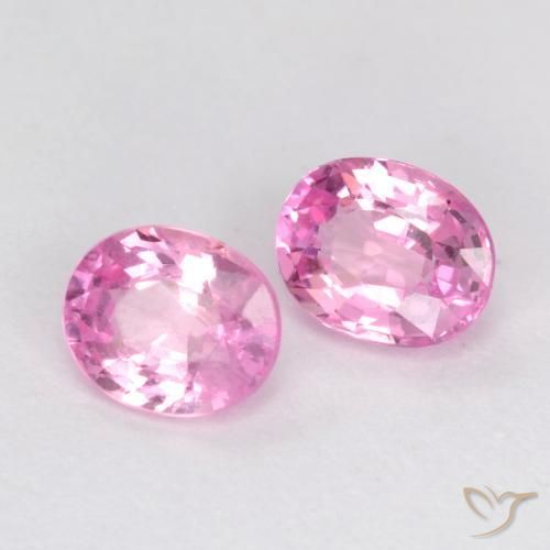 Gemme di Zaffiro Rosa medio naturale da 0.90 ct, Ovale, VS-SI
