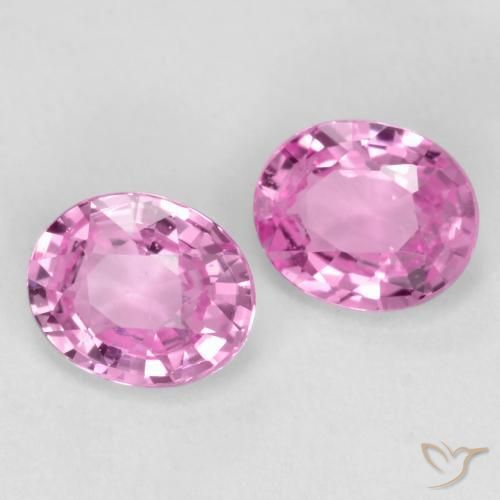 Gemme di Zaffiro Rosa medio naturale da 0.84 ct, Ovale, VS