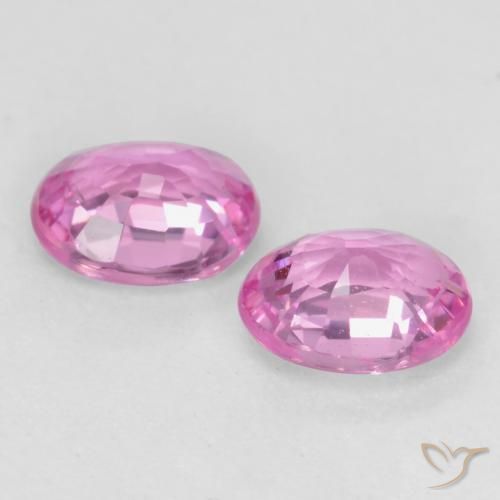Gemme di Zaffiro Rosa medio naturale da 0.84 ct, Ovale, VS