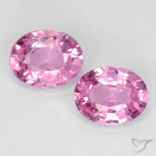 0.80ctw Naturale Rosa intenso Zaffiro, Ovale, VS-SI