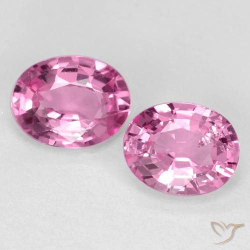 0.78ctw Naturale Rosa medio Zaffiro, Ovale, VS