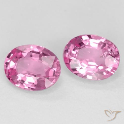 Gemme di Zaffiro Rosa medio naturale da 0.78 ct, Ovale, VS