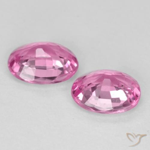 Gemme di Zaffiro Rosa medio naturale da 0.78 ct, Ovale, VS