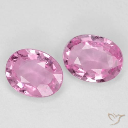 Gemme di Zaffiro Rosa medio naturale da 0.72 ct, Ovale, VS