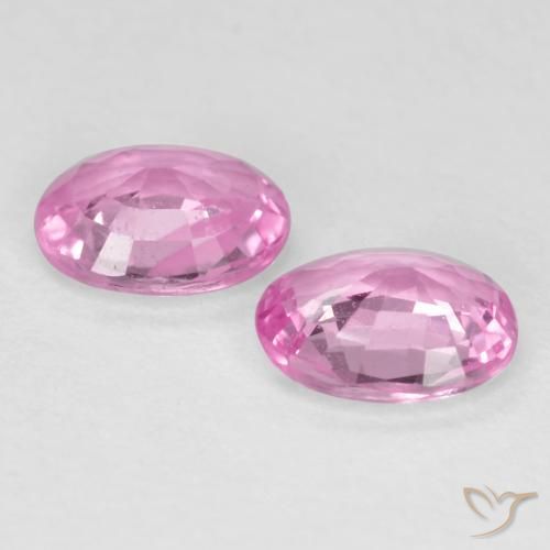 Gemme di Zaffiro Rosa medio naturale da 0.72 ct, Ovale, VS