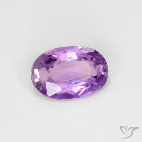 Zaffiro Viola elettrico naturale da 0.43 ct, Ovale, VS