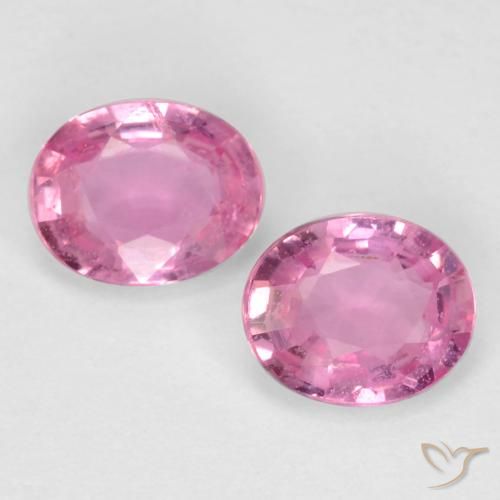 0.82ctw Naturale Rosa Zaffiro, Ovale, VS-SI