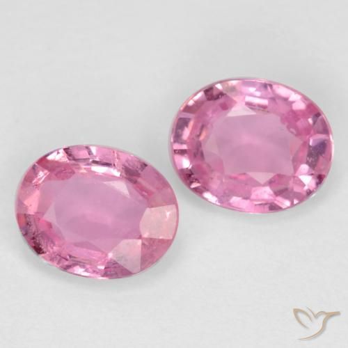 Gemme di Zaffiro Rosa naturale da 0.82 ct, Ovale, VS-SI
