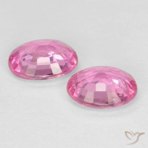Gemme di Zaffiro Rosa naturale da 0.82 ct, Ovale, VS-SI