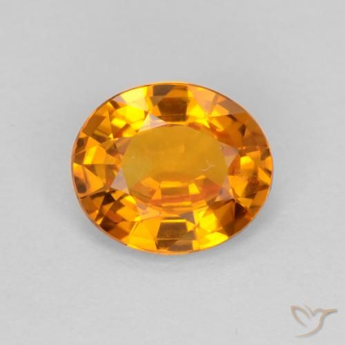 0.70ct Naturale Oro Zaffiro, Ovale, VS