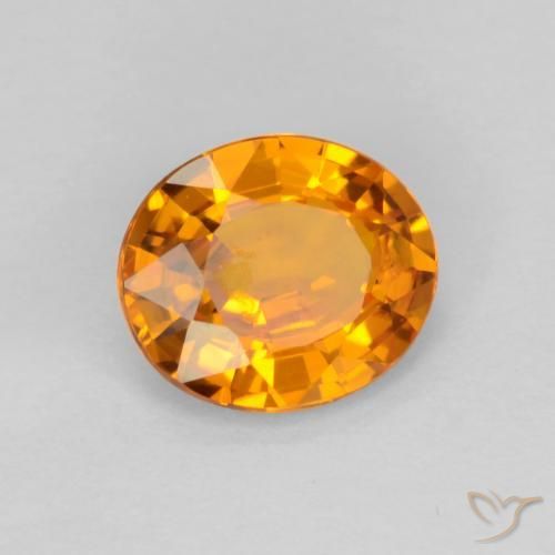 Zaffiro Oro naturale da 0.70 ct, Ovale, VS