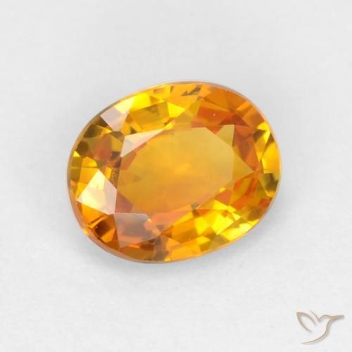 Zaffiro Oro naturale da 0.53 ct, Ovale, VS
