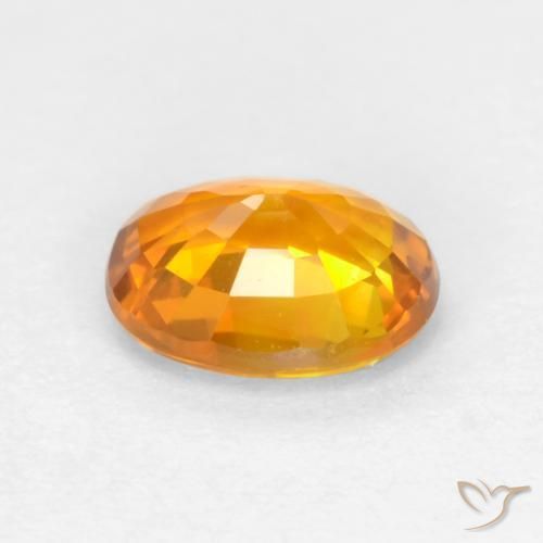 Zaffiro Oro naturale da 0.53 ct, Ovale, VS