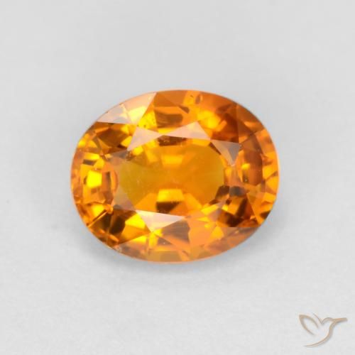 0.72ct Naturale Oro Zaffiro, Ovale, VS
