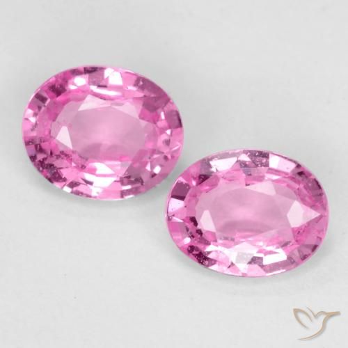 0.76ctw Naturale Rosa porpora reale Zaffiro, Ovale, VS, Photo A