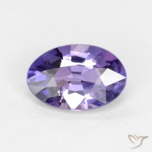 0.53ct Naturale Viola scuro Zaffiro, Ovale, VVS-VS