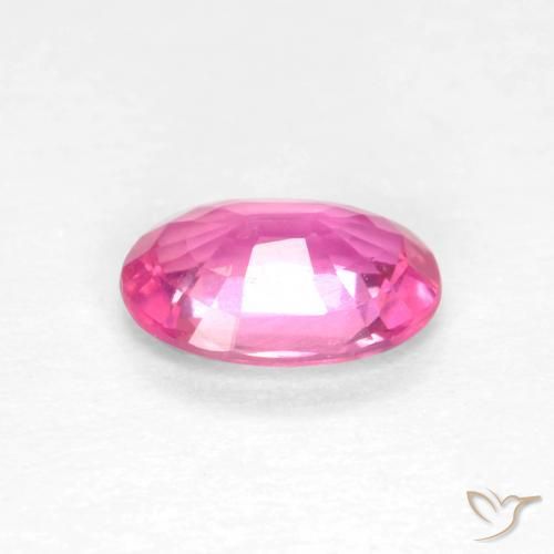 Zaffiro Magenta intenso naturale da 0.47 ct, Ovale, VS