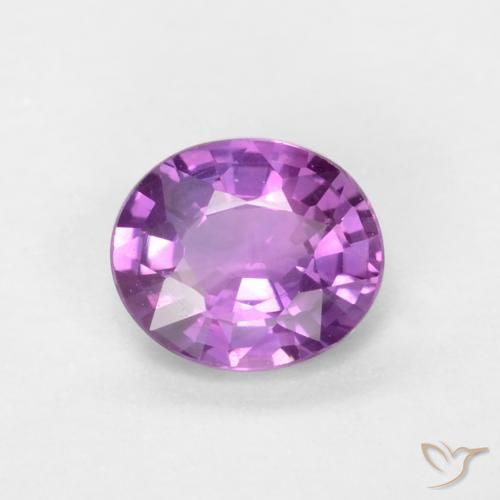 0.39ct Naturale Viola intenso Zaffiro, Ovale, VS