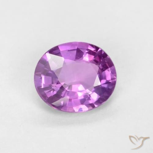 Zaffiro Viola intenso naturale da 0.39 ct, Ovale, VS