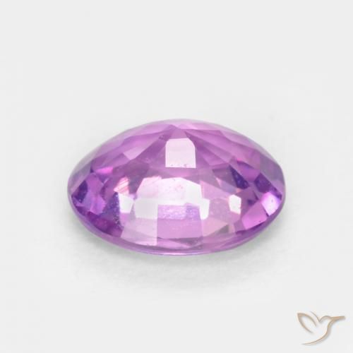 Zaffiro Viola medio naturale da 0.54 ct, Ovale, VS