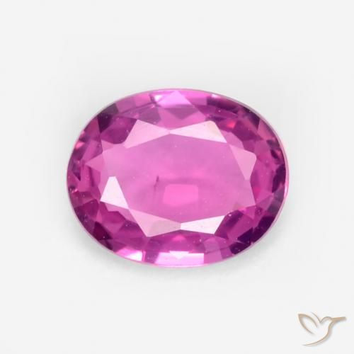 0.40ct Naturale Magenta Zaffiro, Ovale, VS