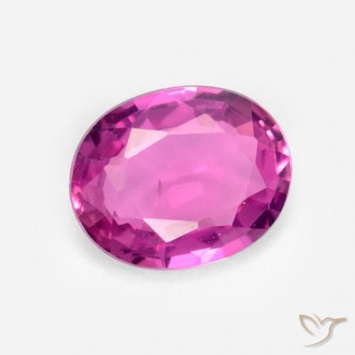 Zaffiro Magenta naturale da 0.40 ct, Ovale, VS