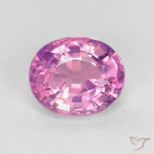 0.67ct Naturale Viola medio Zaffiro, Ovale, VS