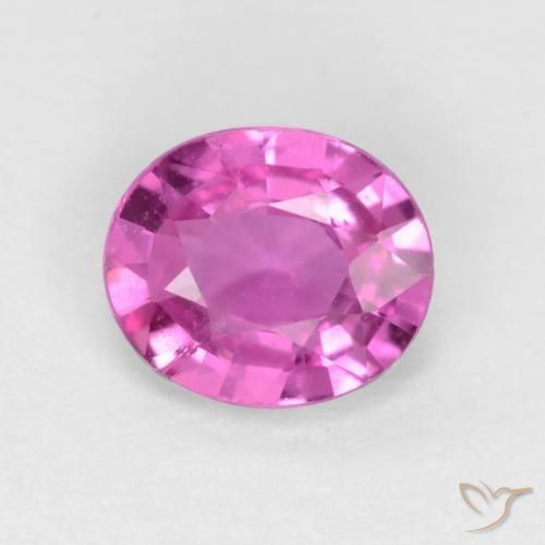 0.49ct Naturale Rosa violetto Zaffiro, Ovale, VS