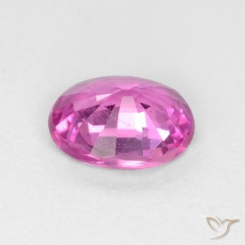 Zaffiro Rosa violetto naturale da 0.49 ct, Ovale, VS
