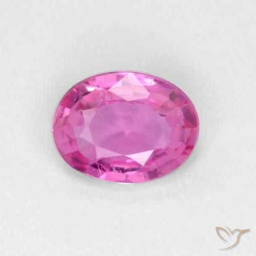 0.32ct Naturale Viola medio Zaffiro, Ovale, VS