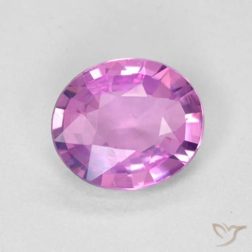 0.49ct Naturale Viola rosato intenso Zaffiro, Ovale, VVS-VS