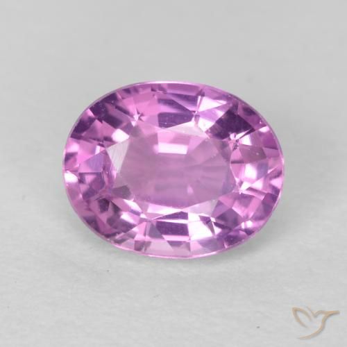 0.61ct Naturale Viola Rosato Viola Zaffiro, Ovale, VVS-VS