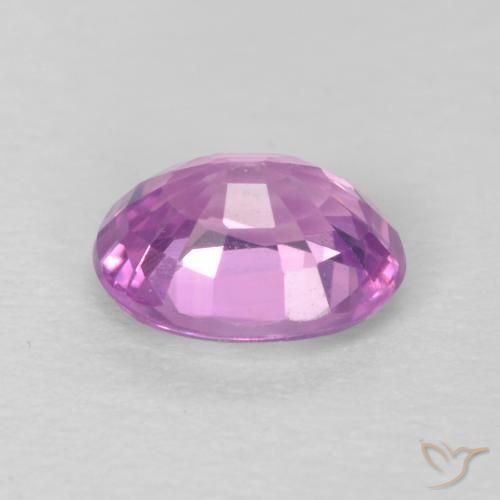 Zaffiro Viola Rosato Viola naturale da 0.61 ct, Ovale, VVS-VS
